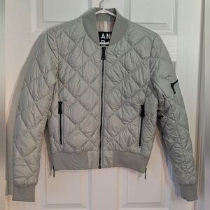 Alp N Rock Grey Bomber Jacket Prima Loft Cruelty Free Size XS